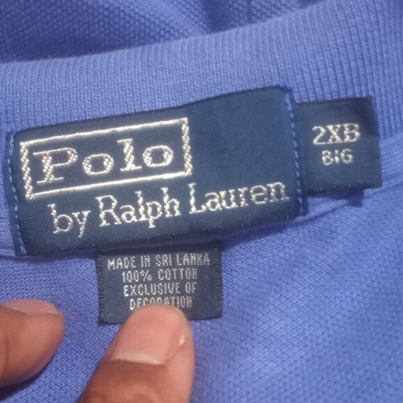 Polo Ralph Lauren Polo Shirt Mens 2XB Blue Pony Logo Short Sleeve Big & Tall - Picture 9 of 12